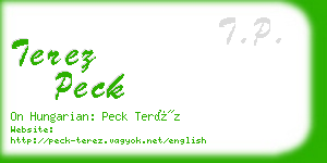 terez peck business card